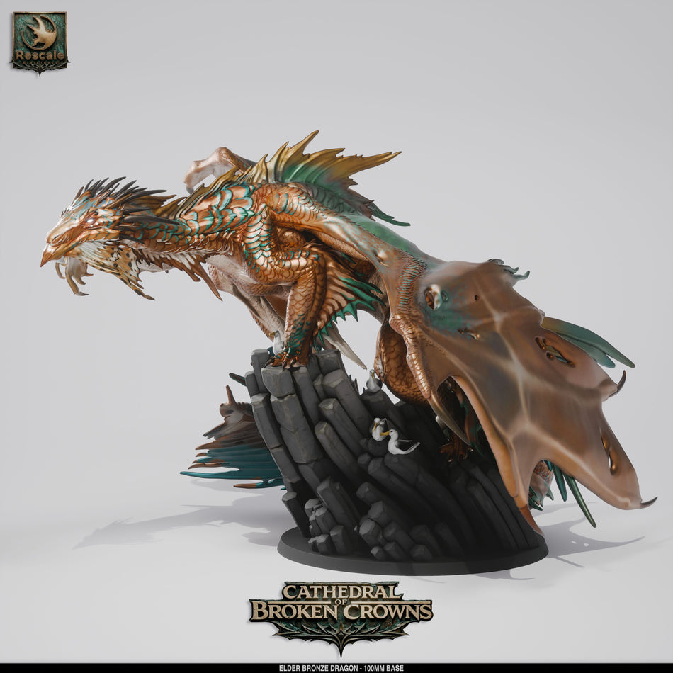 Elder Bronze Dragon - Cathedral of Broken Crowns - Rescale Miniatures