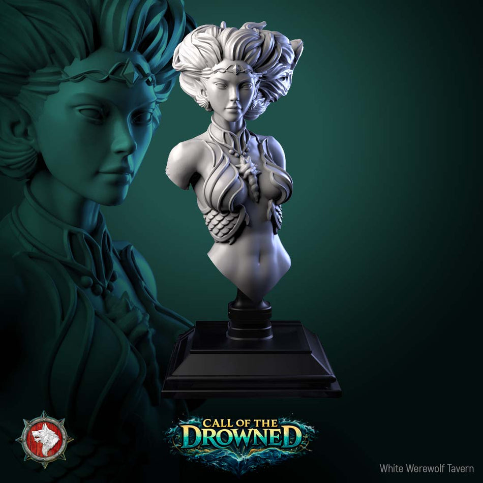 Mermaid Bust - Call of the Drowned - White Werewolf Tavern