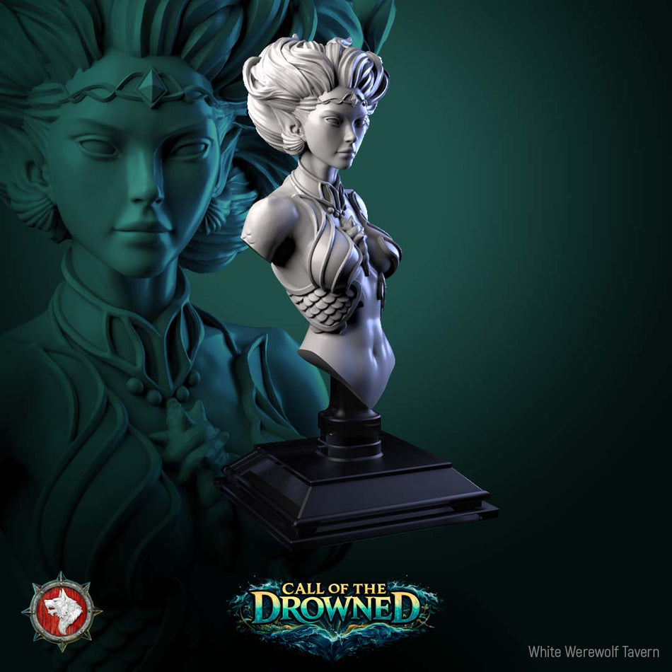 Mermaid Bust - Call of the Drowned - White Werewolf Tavern
