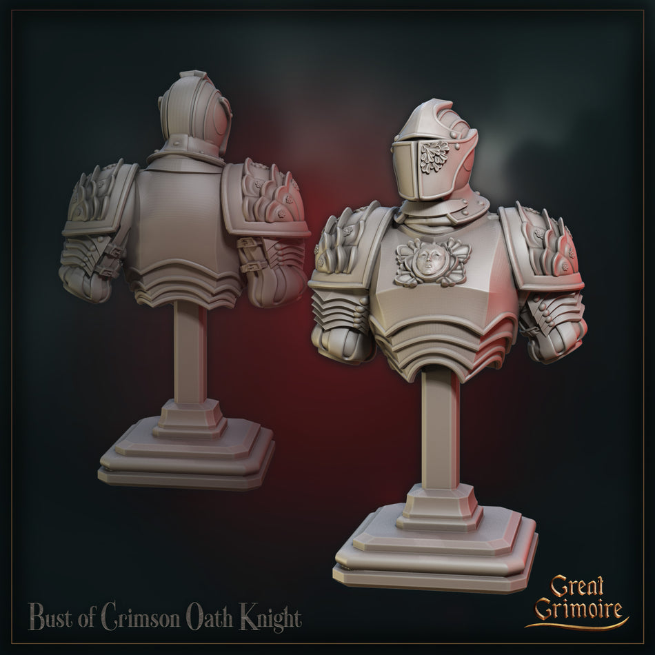 Crimson Oath Knight Bust - Tournament of the Damned - Great Grimoire