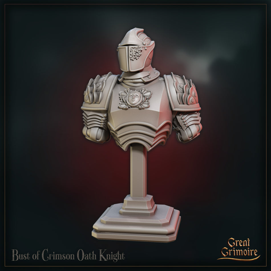 Crimson Oath Knight Bust - Tournament of the Damned - Great Grimoire