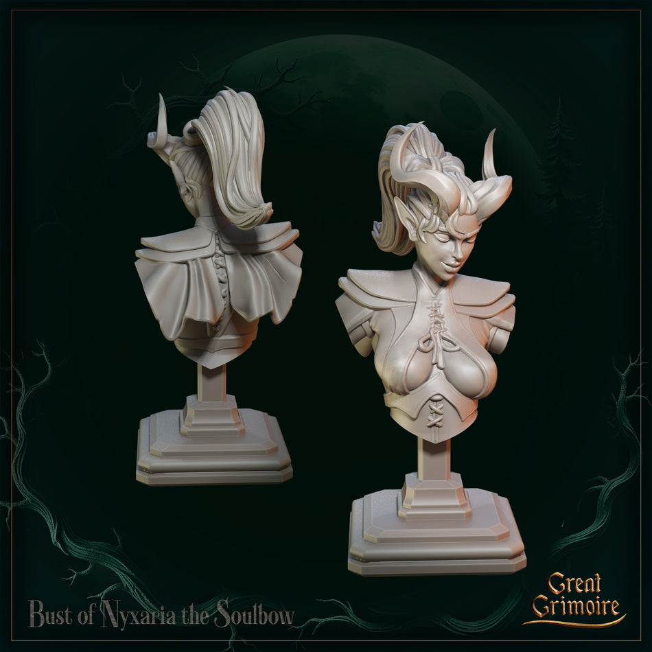 Nyxaria the Soulbow Bust - Song of the Eternal Night - Great Grimoire