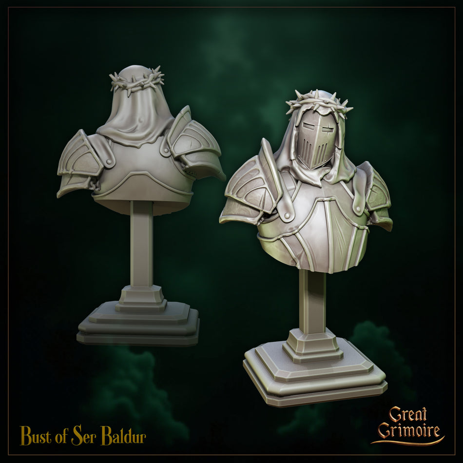 Ser Baldur Bust - Following the Path of Insanity - Great Grimoire