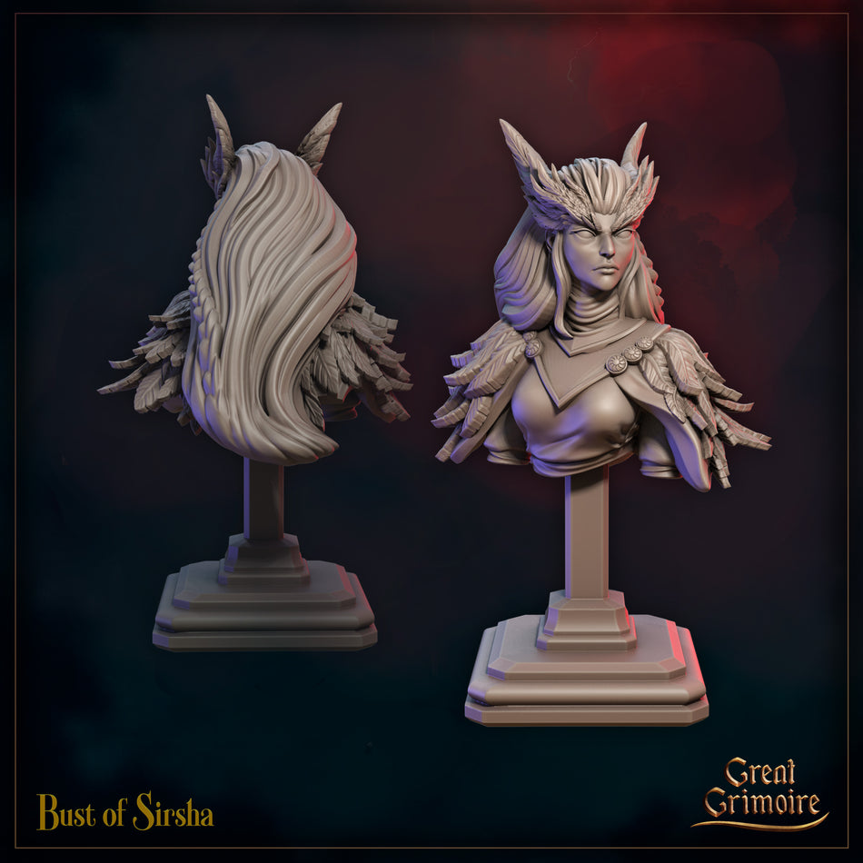 Sirsha Bust - Sunfall War - Great Grimoire