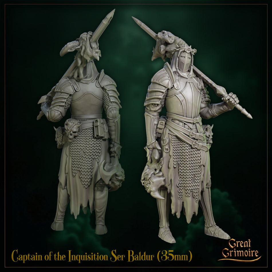 Captain of the Inquisition Ser Baldur - Following the Path of Insanity - Great Grimoire