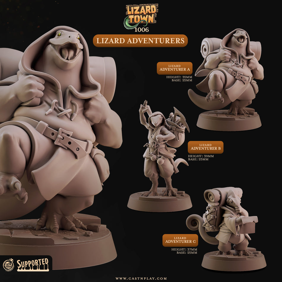 Lizard Adventurers - Lizard Town - Cast n Play
