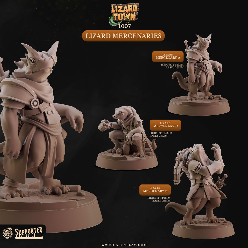 Lizard Mercenaries - Lizard Town - Cast n Play