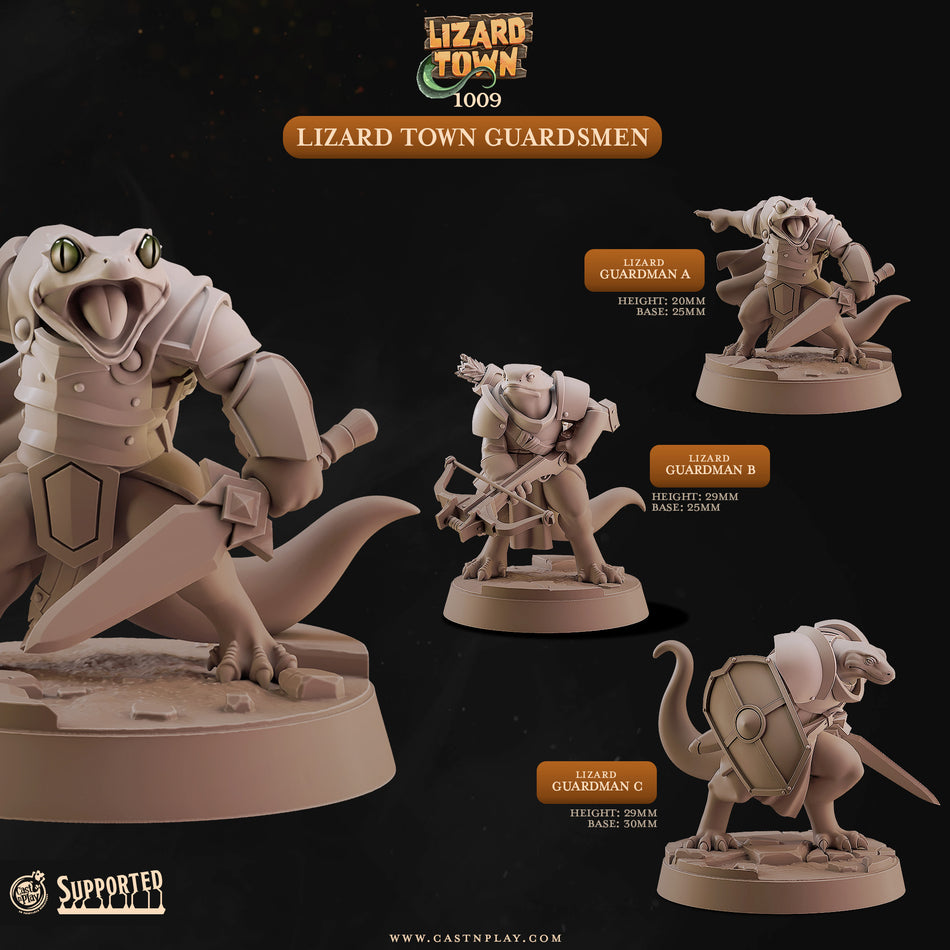 Lizard Town Guardsmen - Lizard Town - Cast n Play