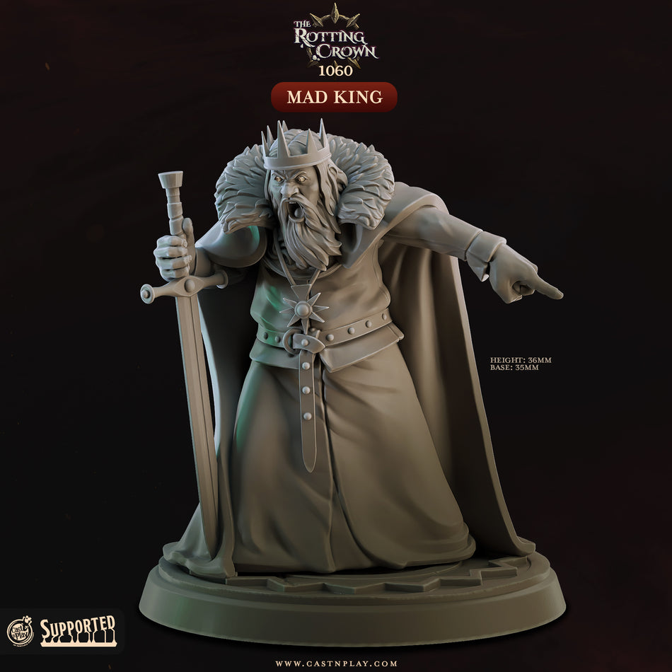 Mad King - The Rotting Crown - Cast n Play