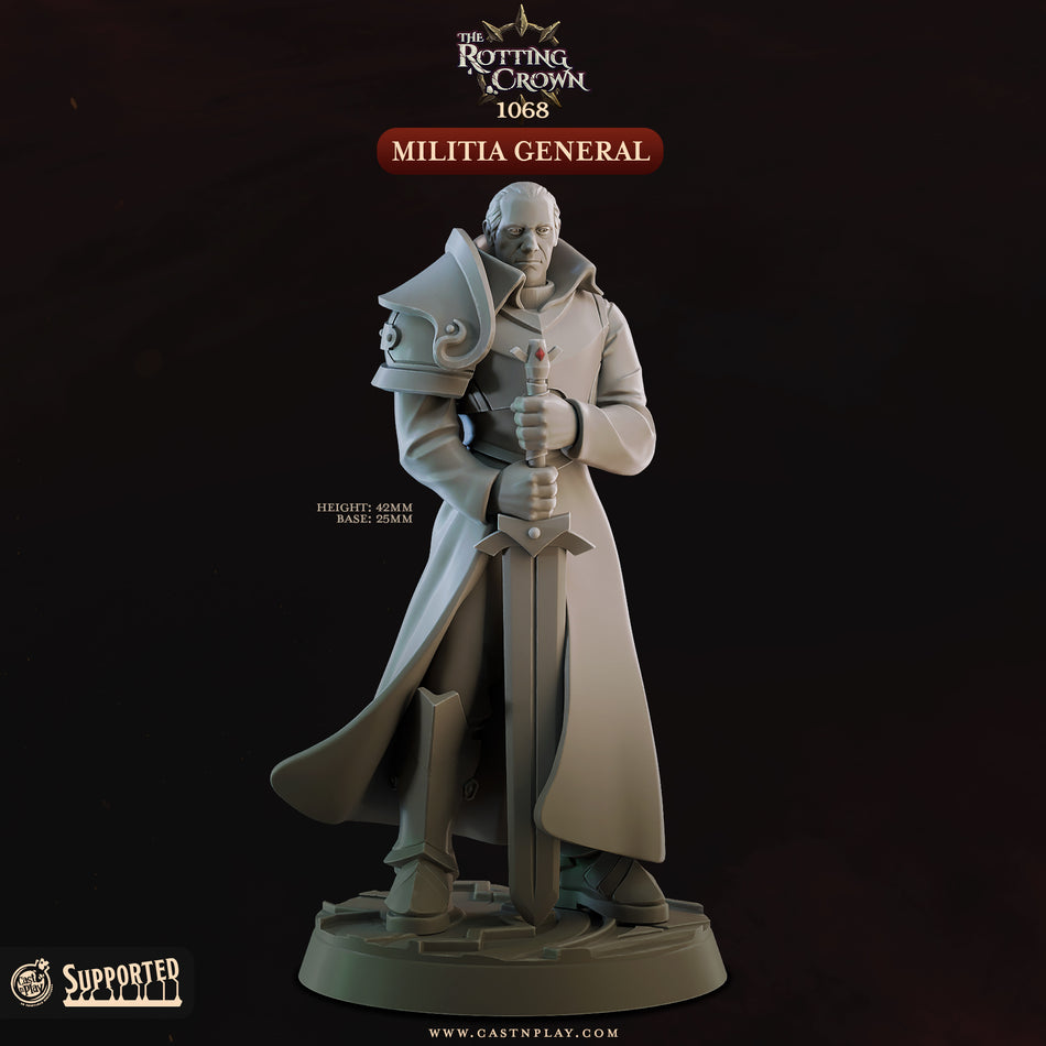 Militia General - The Rotting Crown - Cast n Play
