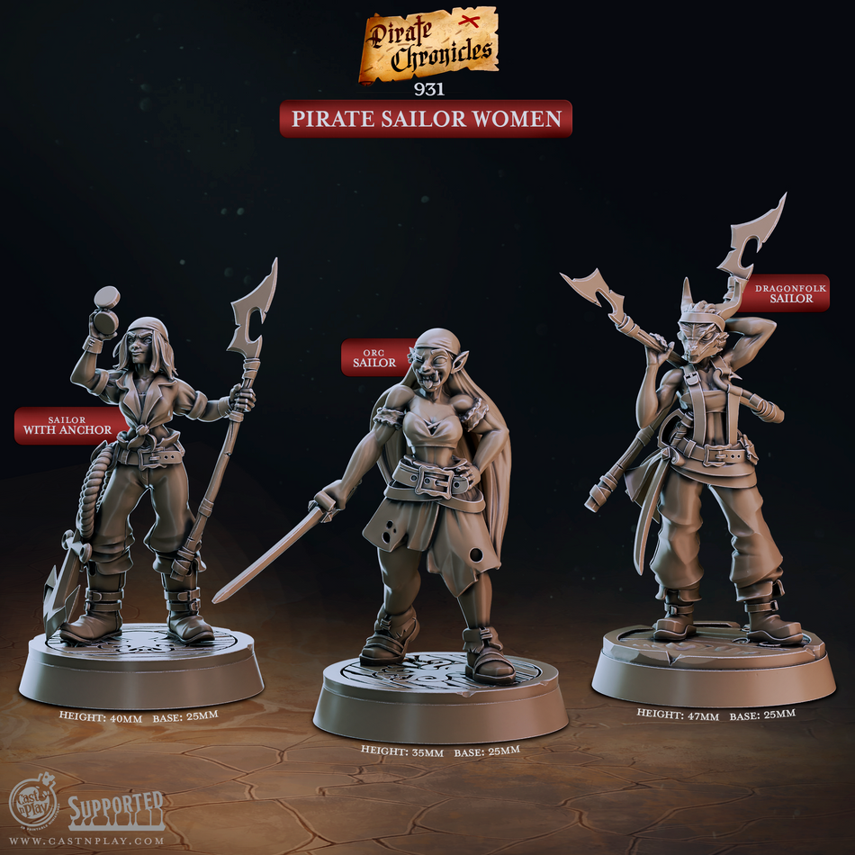 Pirate Sailor Woman - Pirate Chronicles - Cast n Play