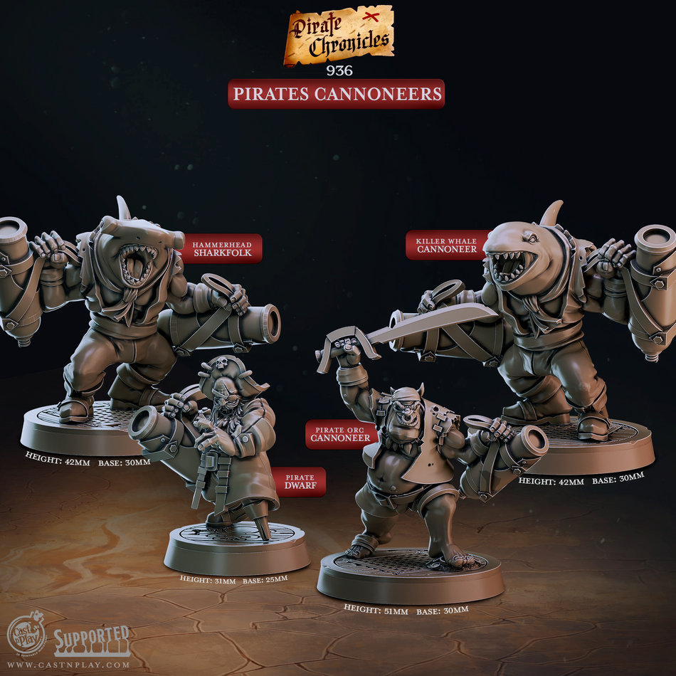 Pirate Cannoneers - Pirate Chronicles - Cast n Play