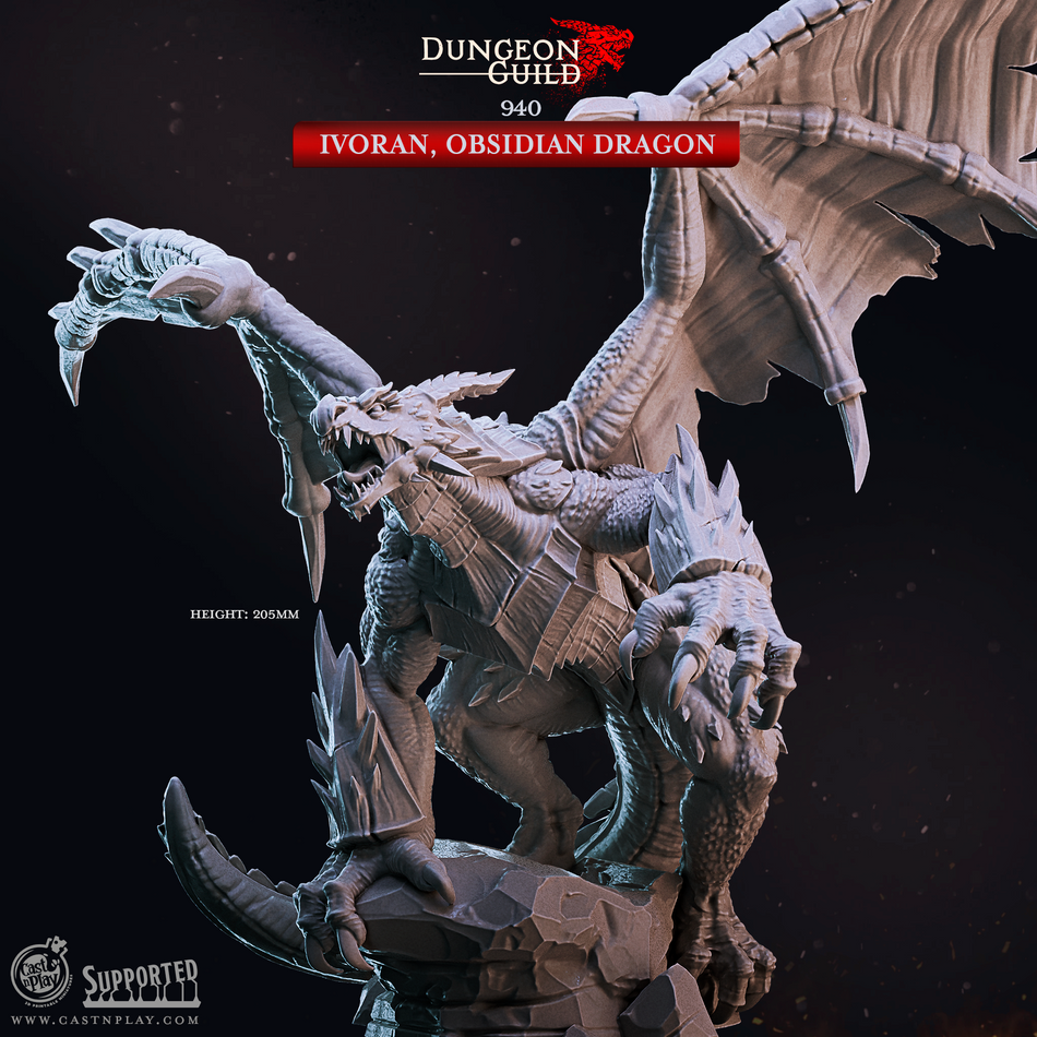Ivoran, Obsidian Dragon - Dungeon Guild - Cast n Play