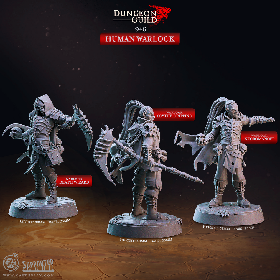 Human Warlock - Dungeon Guild - Cast n Play
