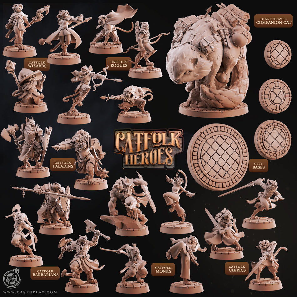 Giant Travel Companion Cat - Catfolk Heroes - Cast n Play
