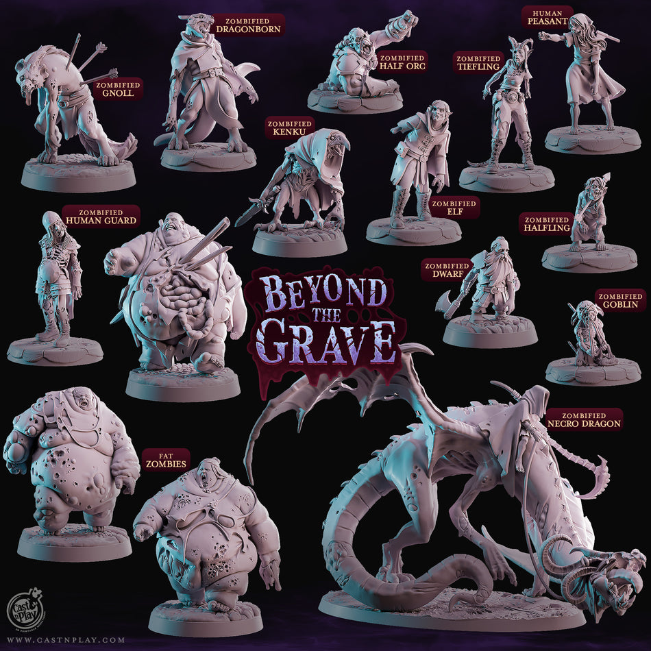 Zombified Dwarf - Beyond the Grave - Cast n Play