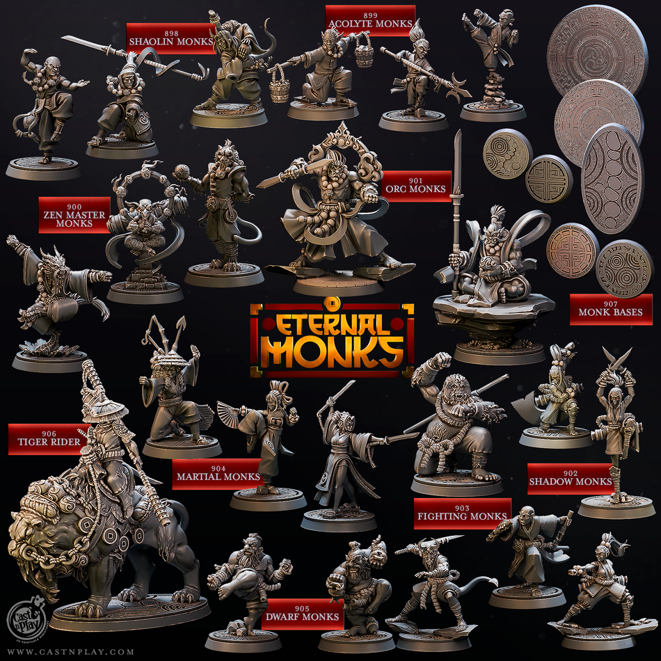 Tiger Rider - Eternal Monks - Cast n Play