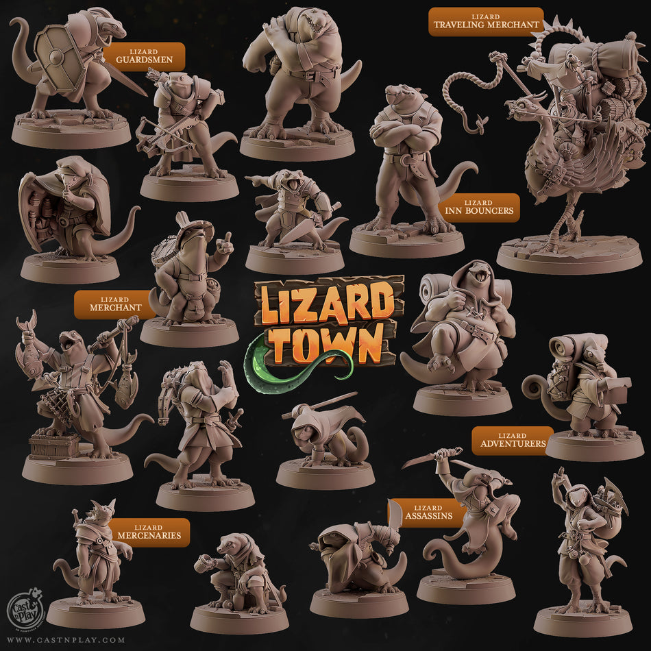Lizard Traveling Merchant - Lizard Town - Cast n Play