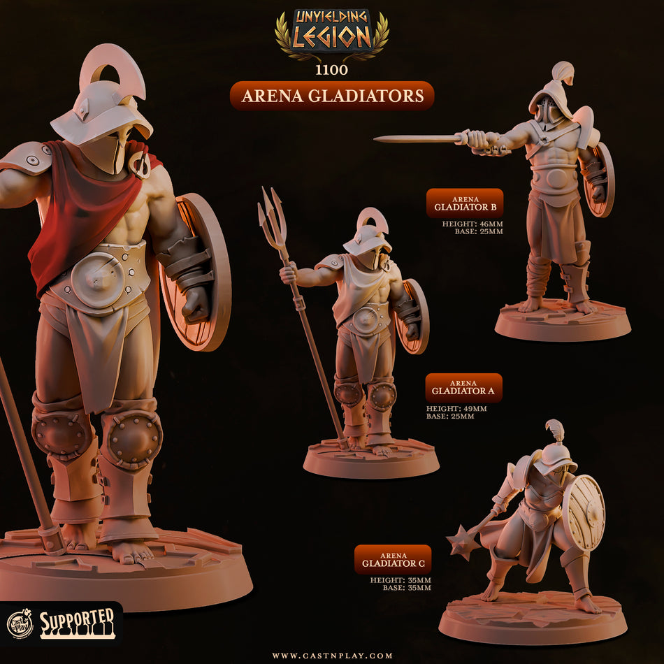 Arena Gladiators - Unyielding Legion - Cast n Play