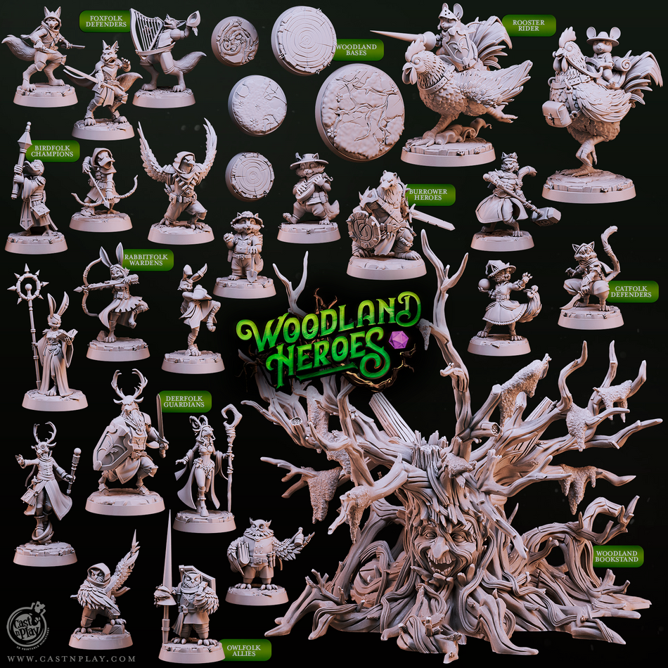 Woodland Bases - Woodland Heroes - Cast n Play