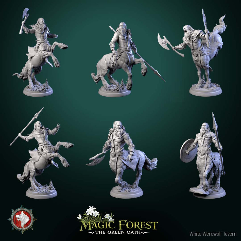 Forest Spearmen & Raiders - Centaur Warrior - Magic Forest - WWT