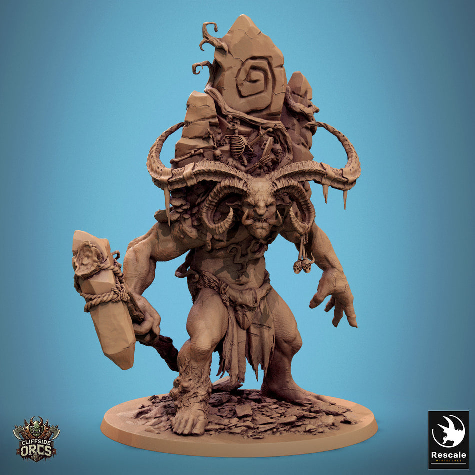 Gravulkar Stonebound Ogre - Cliffside Orcs - Rescale Miniatures