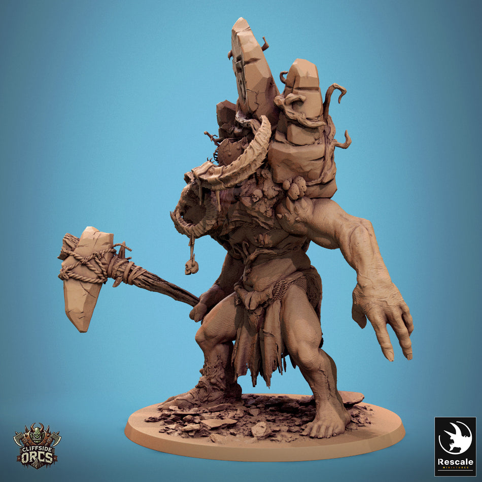 Gravulkar Stonebound Ogre - Cliffside Orcs - Rescale Miniatures
