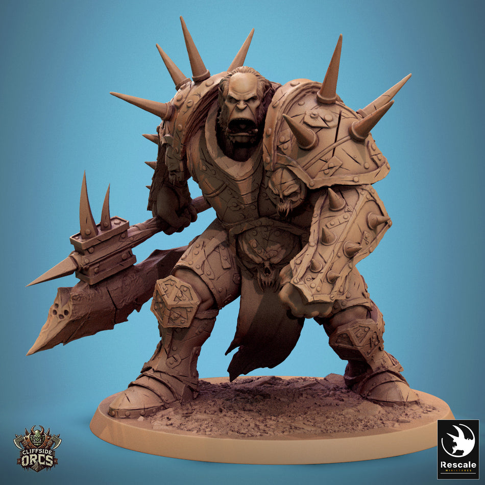 Orc Boss - Cliffside Orcs - Rescale Miniatures