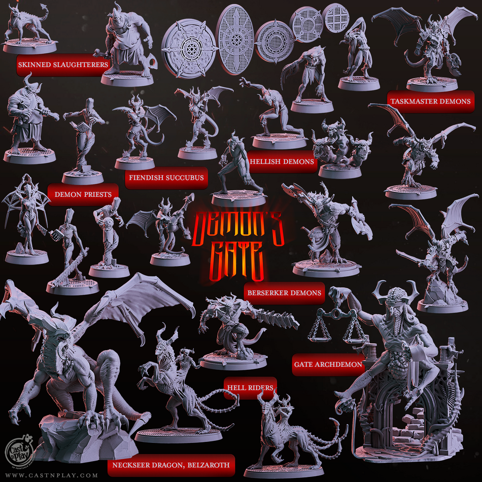 Neckseer Dragon, Belzaroth - Demons Gate - Cast n Play