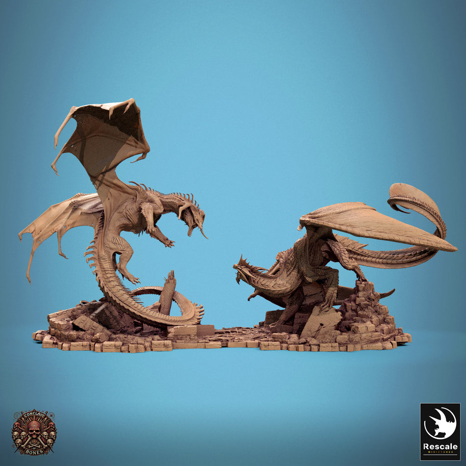 Silver Dragon - Conclave of Bones - Rescale Miniatures