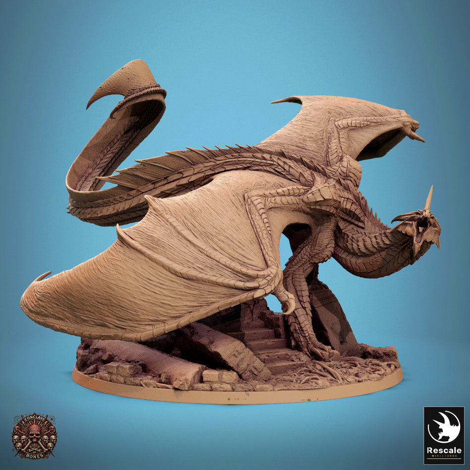 Silver Dragon - Conclave of Bones - Rescale Miniatures