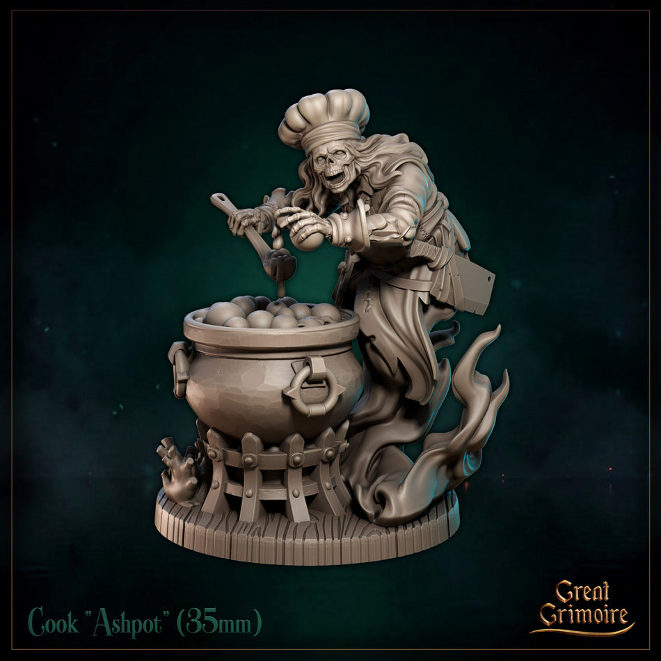 Cook Ashpot - Black Tidelight - Great Grimoire