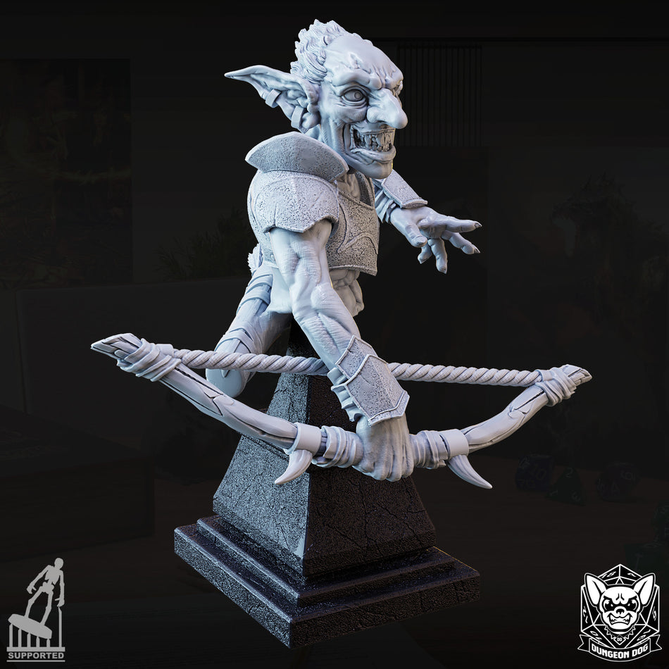 Goblin Archer Bust - Dungeon Dog