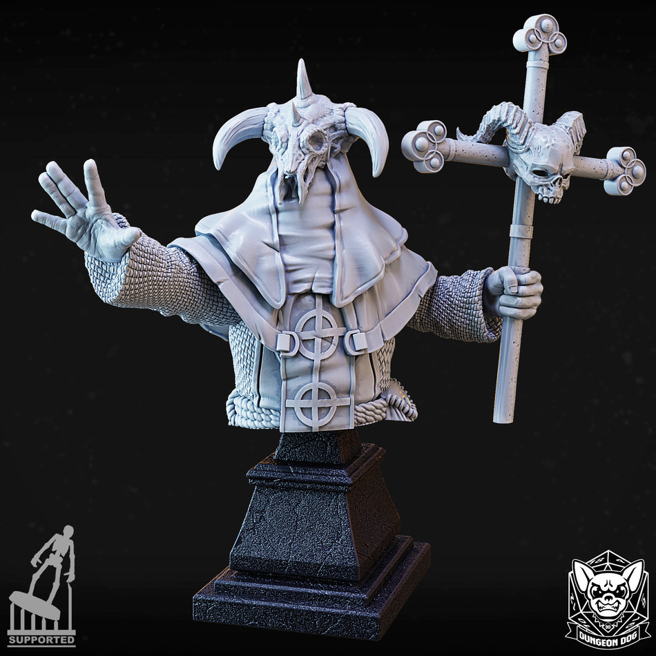 Cultist Leader Bust - Dungeon Dog