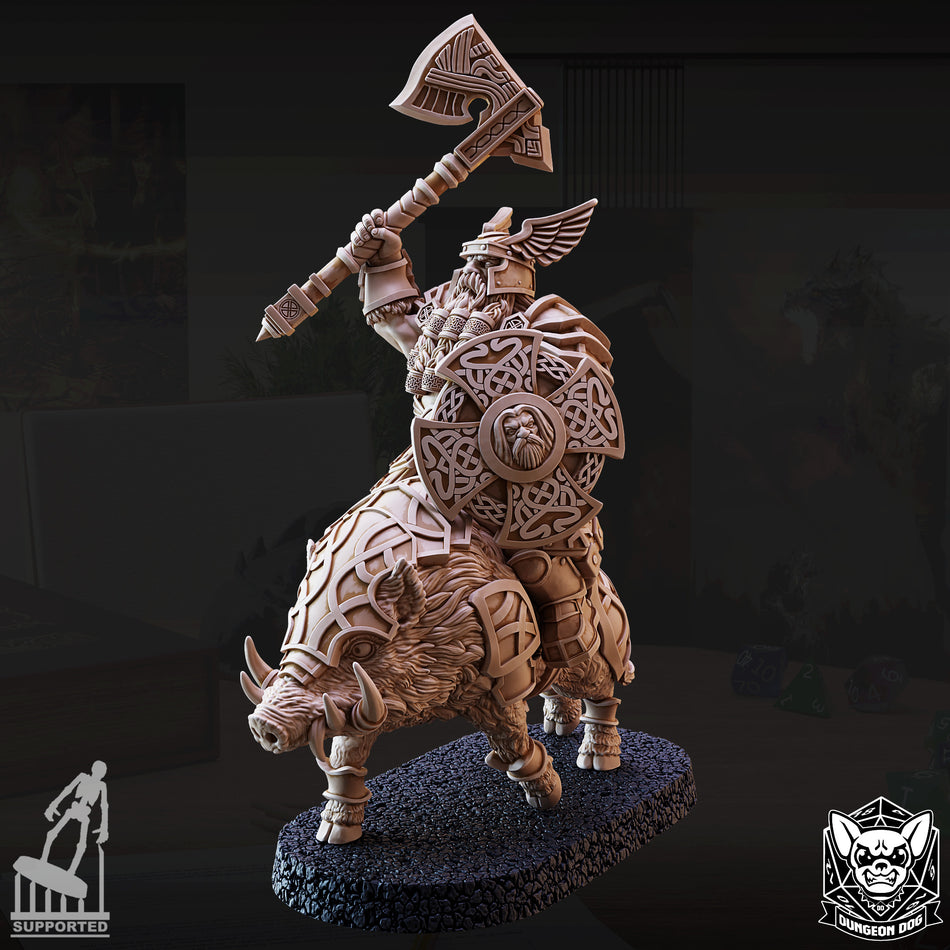 Dwarf Boarrider - Dungeon Dog