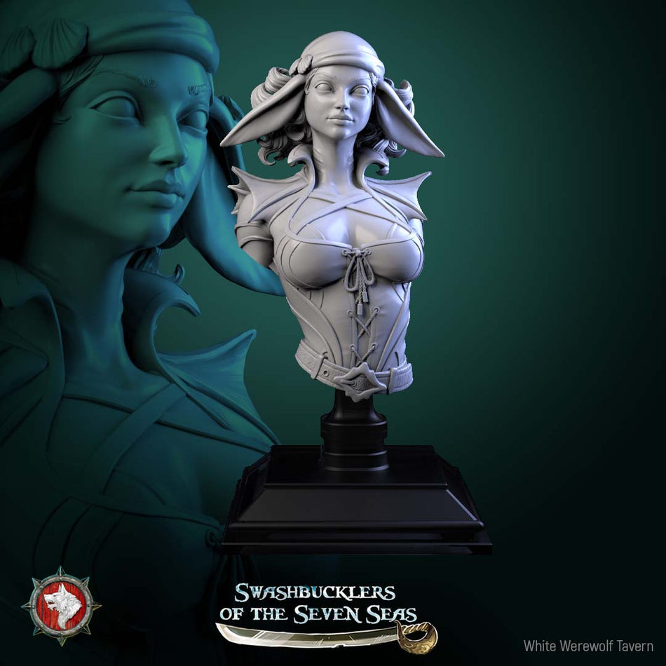 Delphinid Raider Bust - Swashbucklers of the Seven Seas - WWT