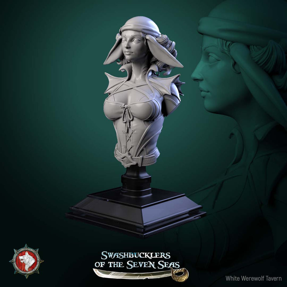 Delphinid Raider Bust - Swashbucklers of the Seven Seas - WWT