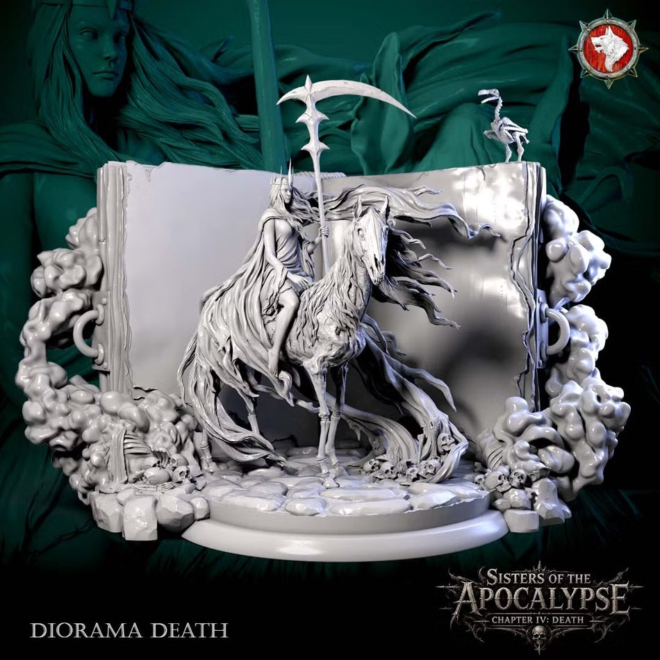 Death on Horse on the Eternal Tome - Sisters of the Apocalypse - Death - WWT