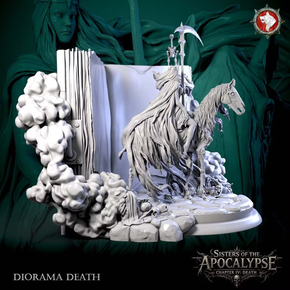 Death on Horse on the Eternal Tome - Sisters of the Apocalypse - Death - WWT