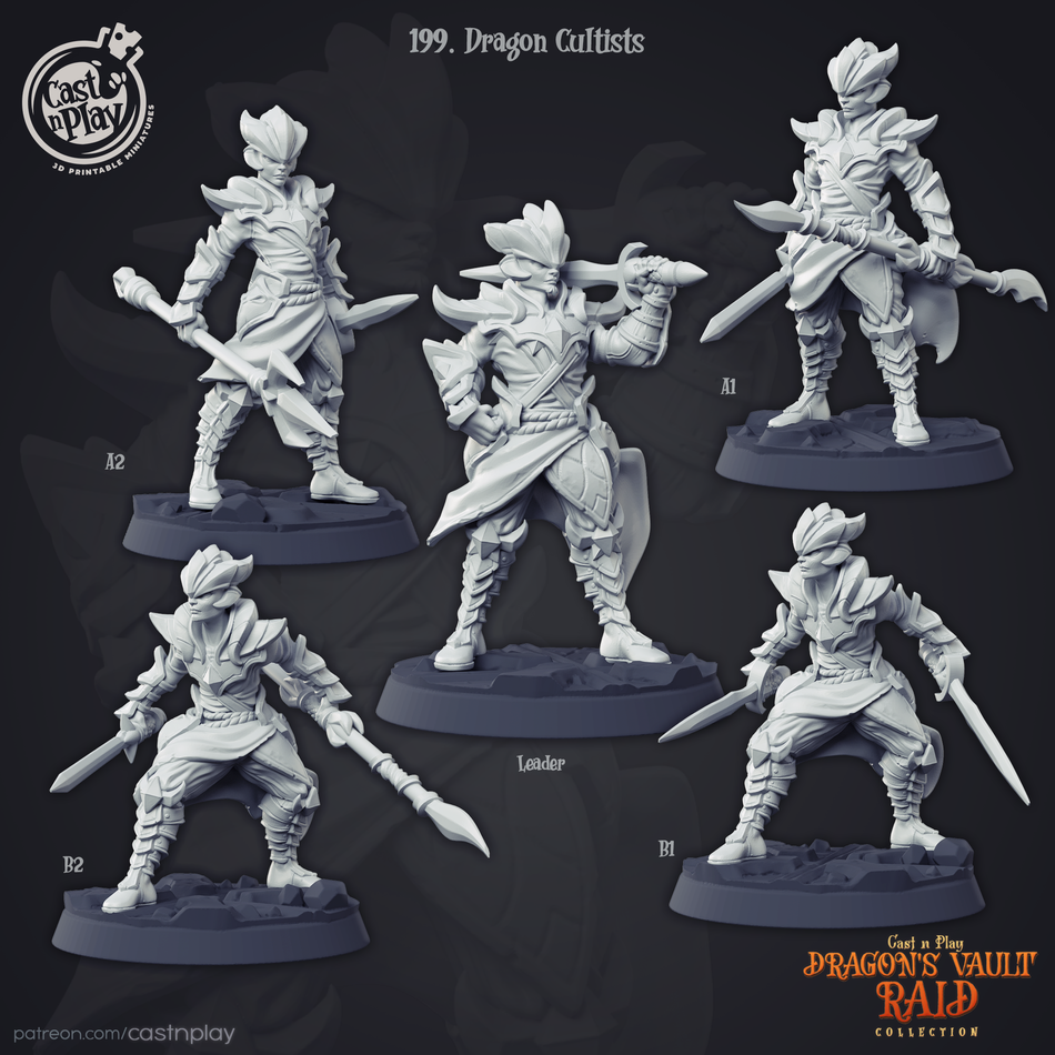 Dragon Cultists - Dragons Vault Raids - Cast n Play