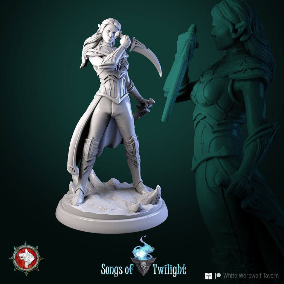 Drow Warrior Girl - aus der Reihe Songs of Twilight von White Werewolf Tavern