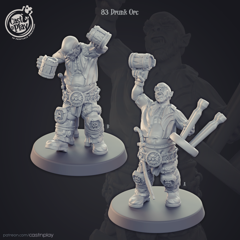 Drunk Orc - Townsfolk 1 - Cast n Play