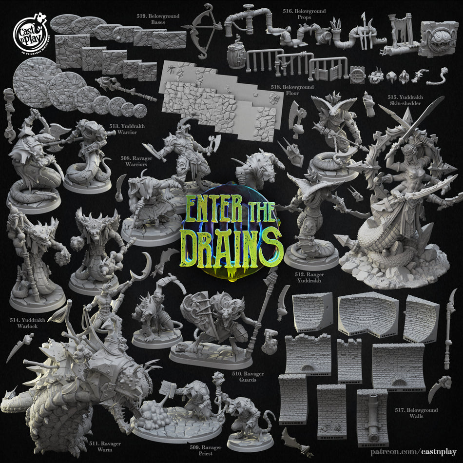 Belowground Bases - Enter the Drains - Cast n Play