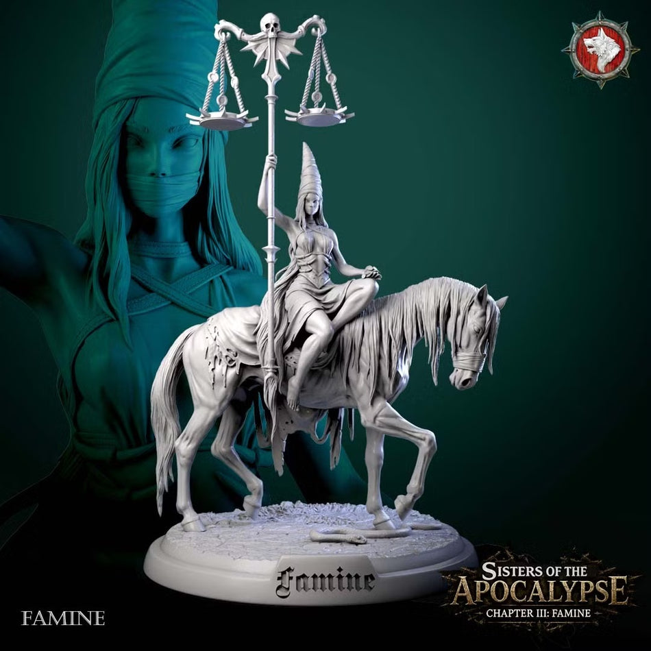 Famine on Horse - Sisters of the Apocalypse - Famine - WWT
