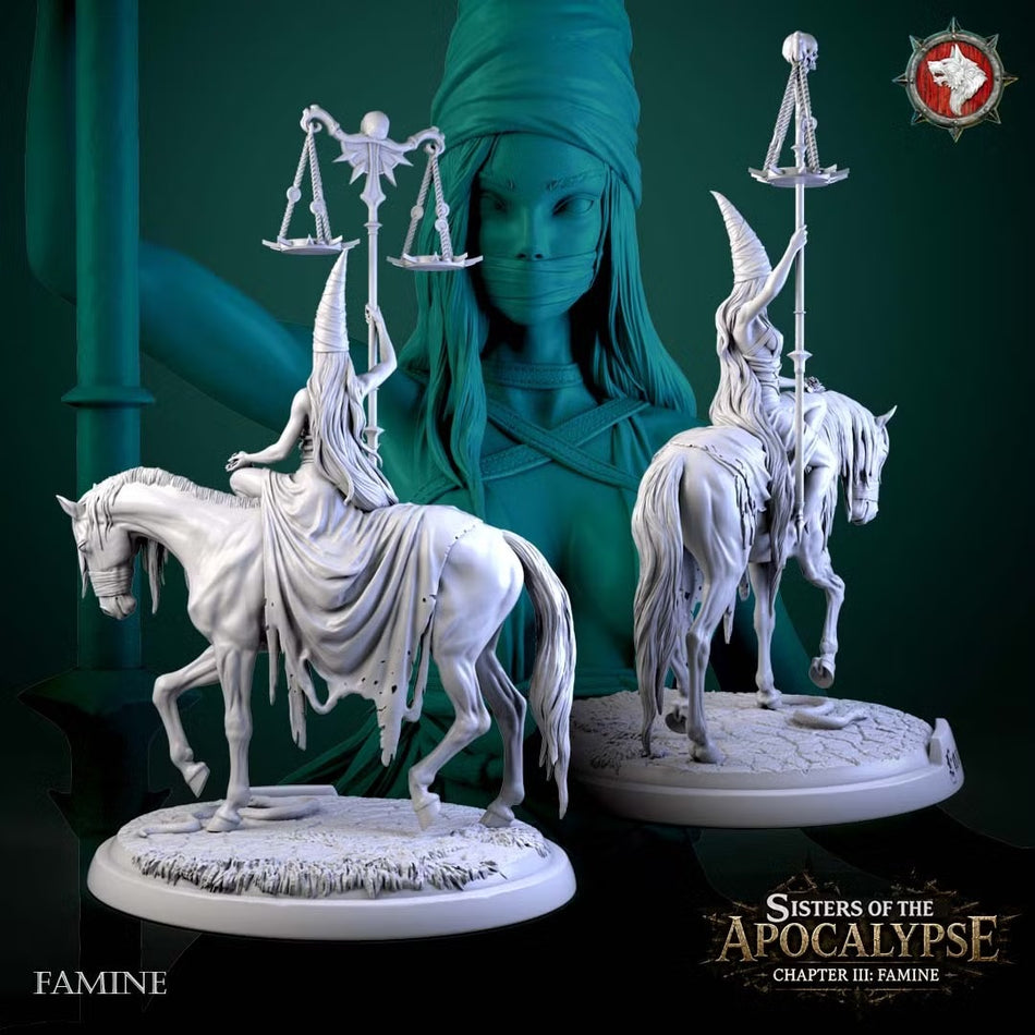 Famine on Horse - Sisters of the Apocalypse - Famine - WWT