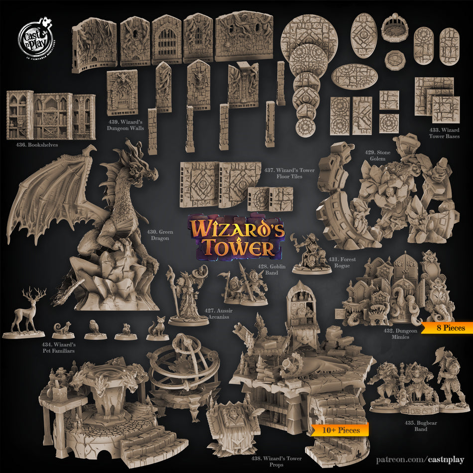 Wizard's Pet Familiars - Wizards Tower - Cast n Play