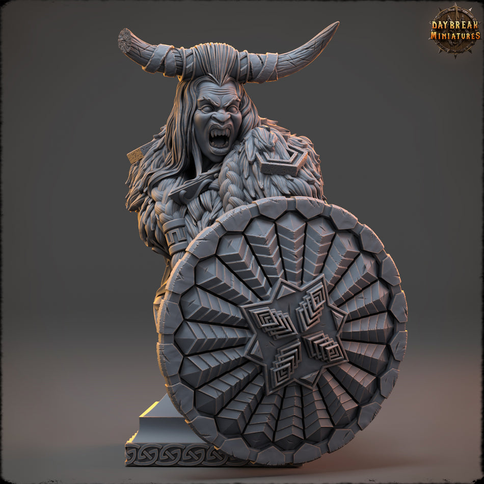 Geraia Stormspear Bust - Daybreak Miniatures