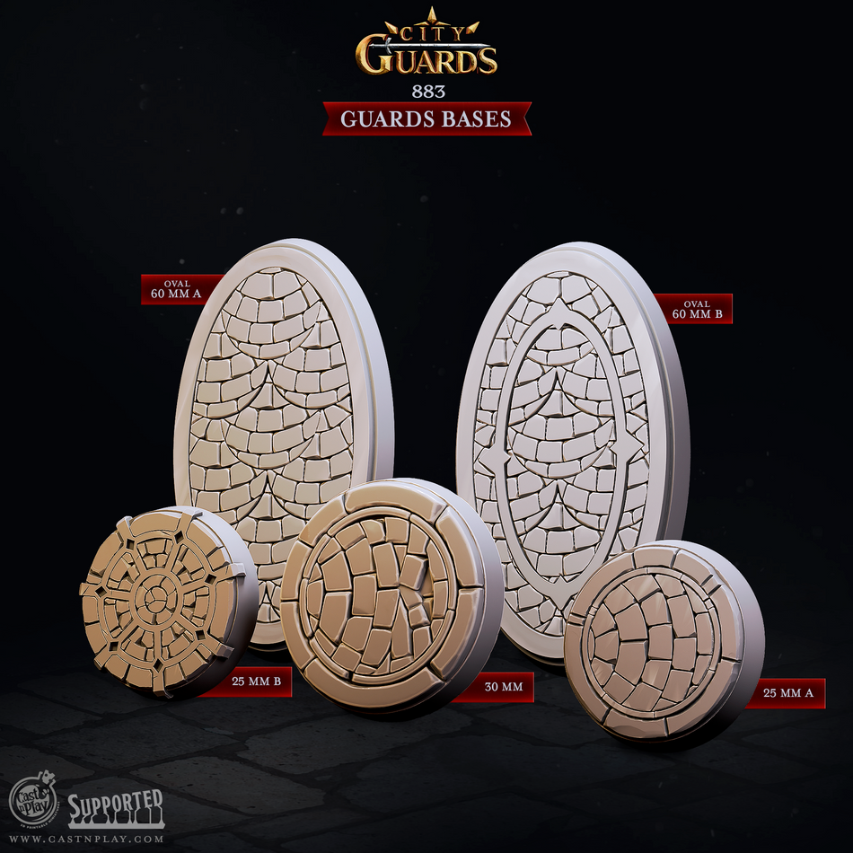 Guards Bases - City Guards - Cast n Play