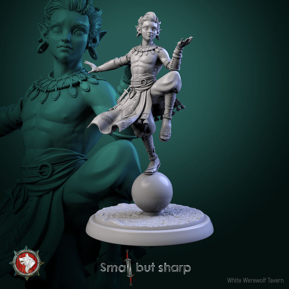 Halfling Monk - aus der Reihe Small but Sharp von White Werewolf Tavern