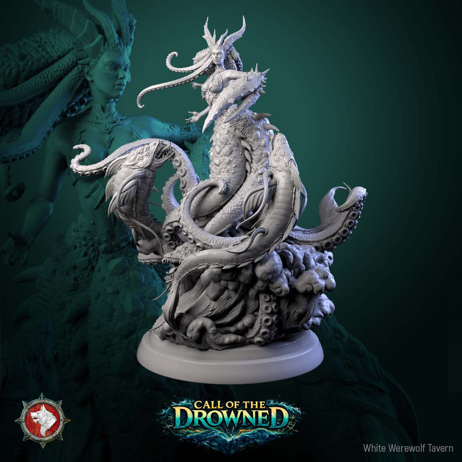 Abyssal Sea Witch Diorama - The Drowned Mother - Call of the Drowned - WWT